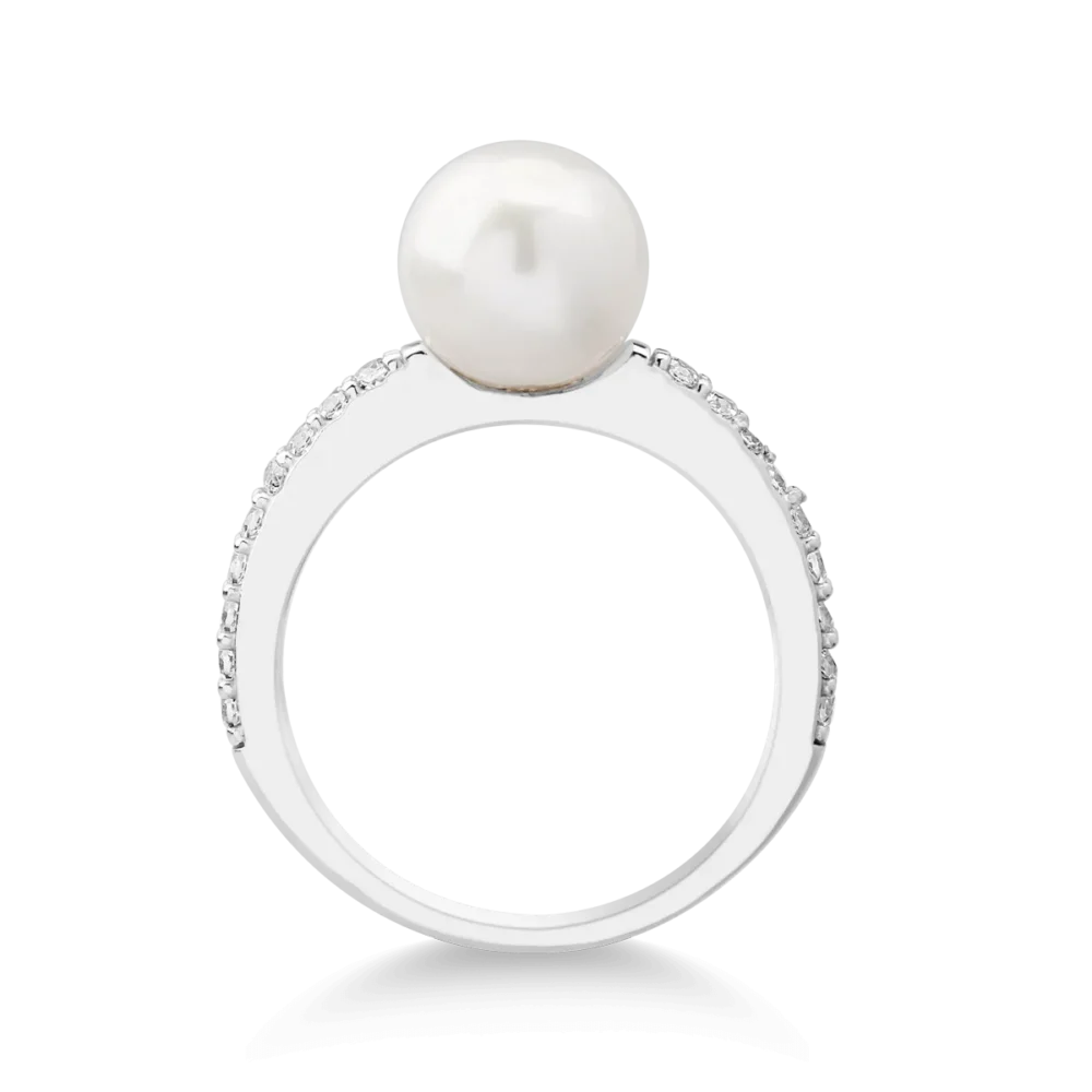 Inel din aur alb - imagine 2