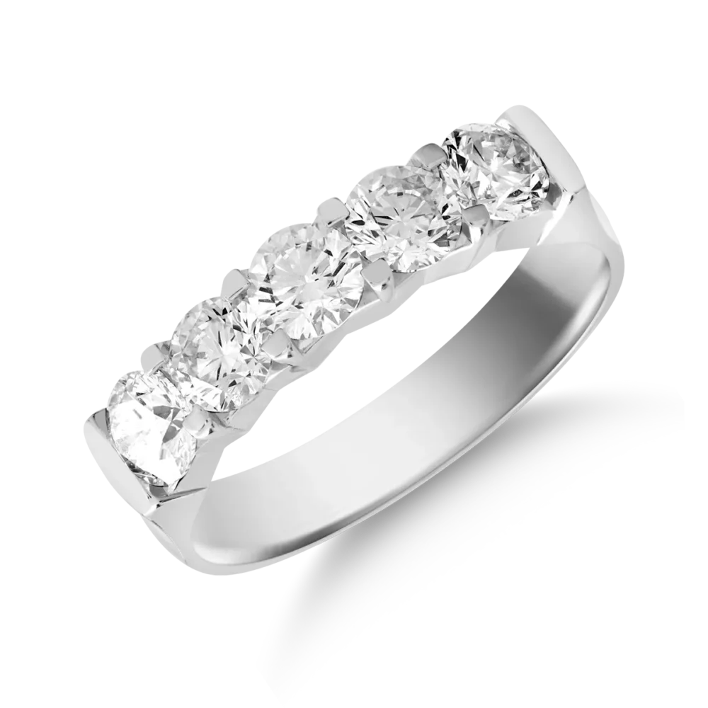 Inel din aur alb cu diamante de 1.3ct