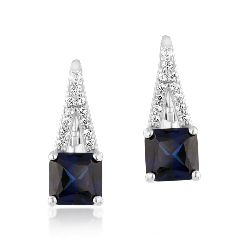 Cercei din aur alb - imagine 2