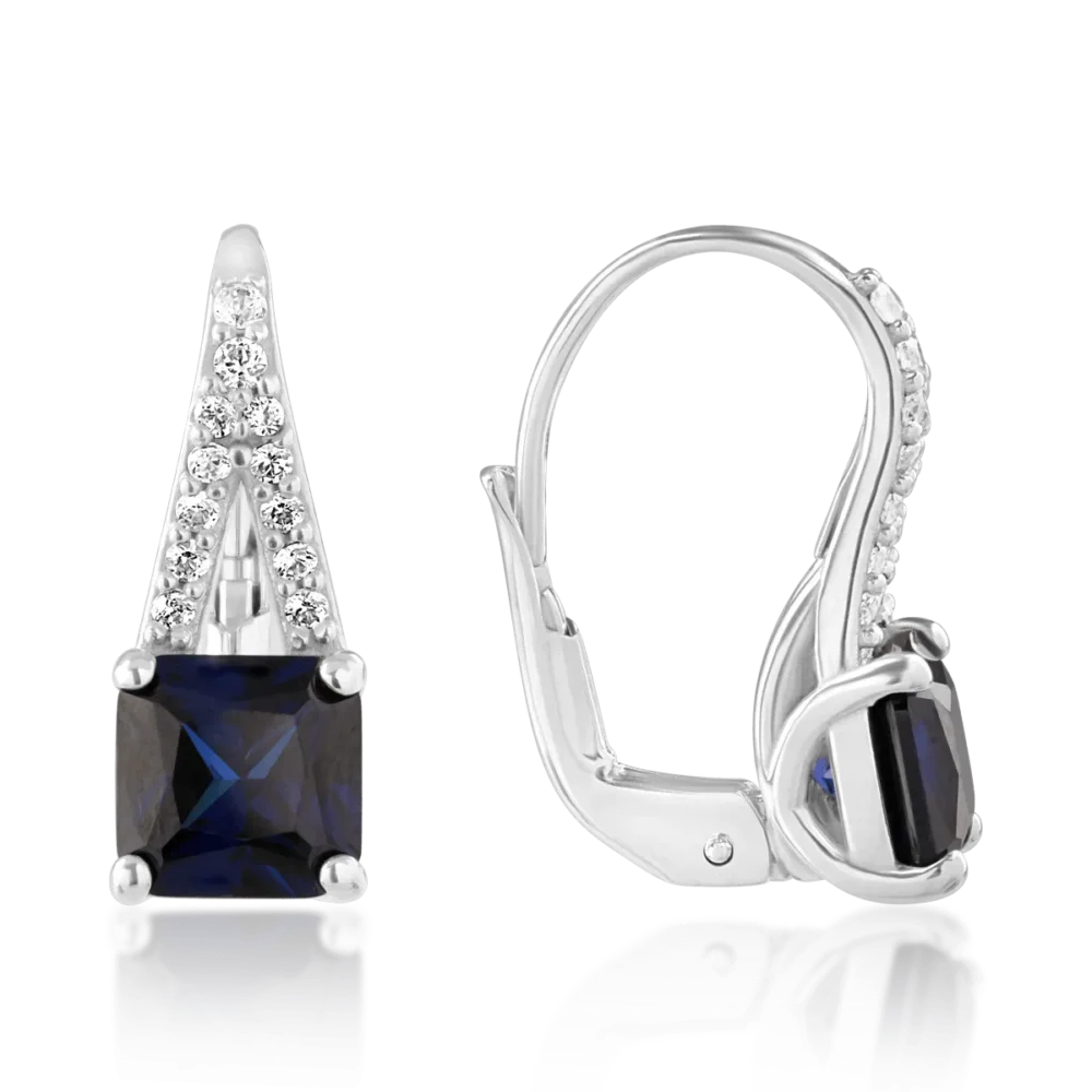 Cercei din aur alb - imagine 3