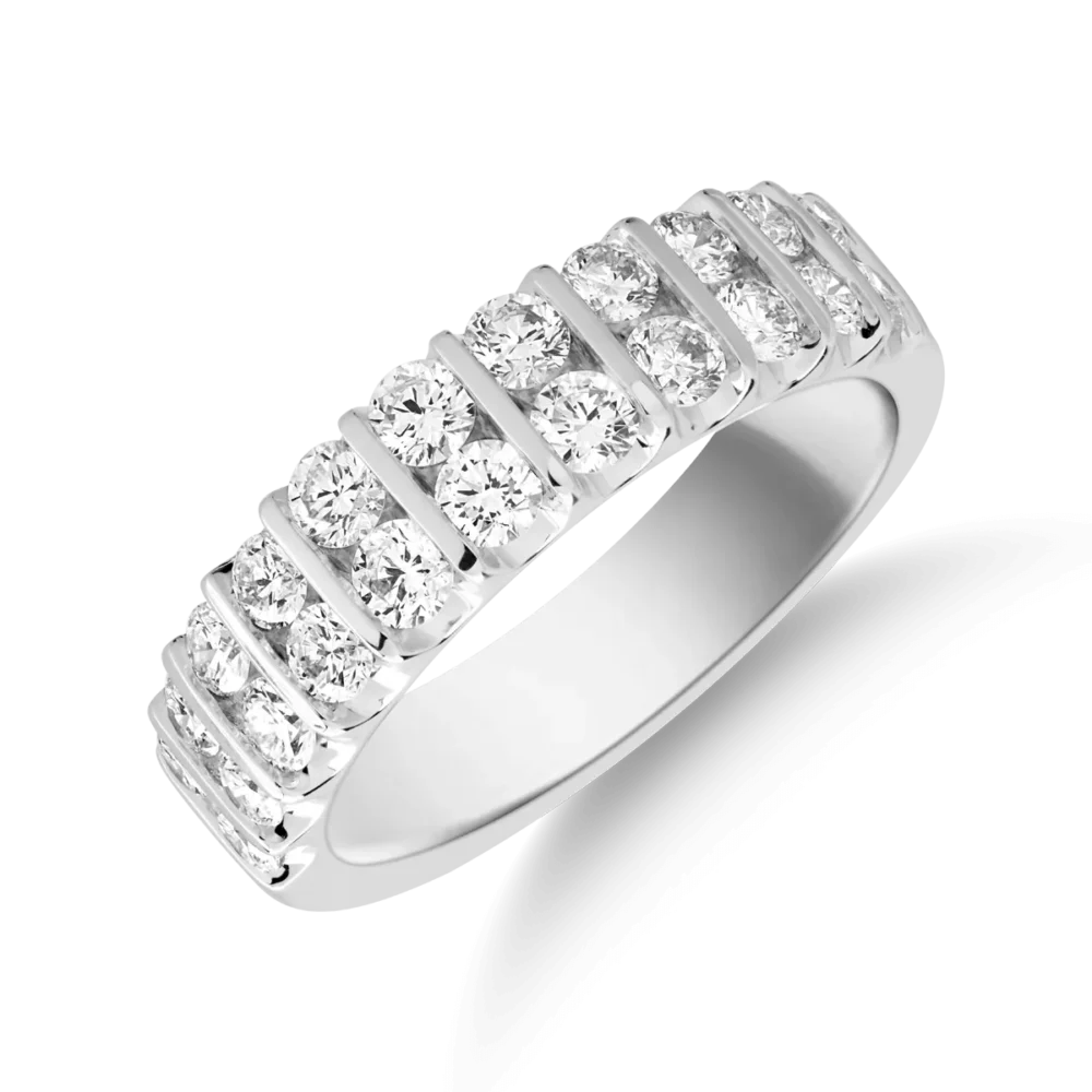 Inel din aur alb cu diamante de 1.2ct