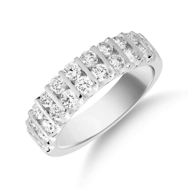 Inel din aur alb cu diamante de 1.2ct