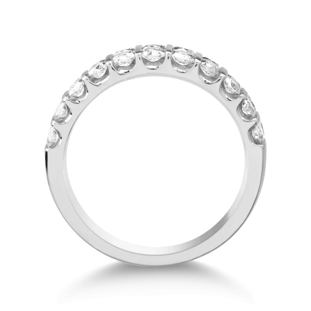 Inel din aur alb cu diamante de 1.2ct - imagine 2