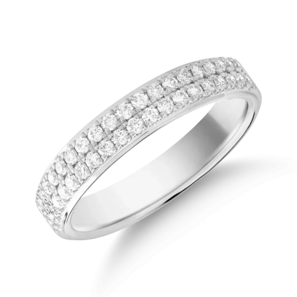 Inel din aur alb cu diamant de 0.35ct