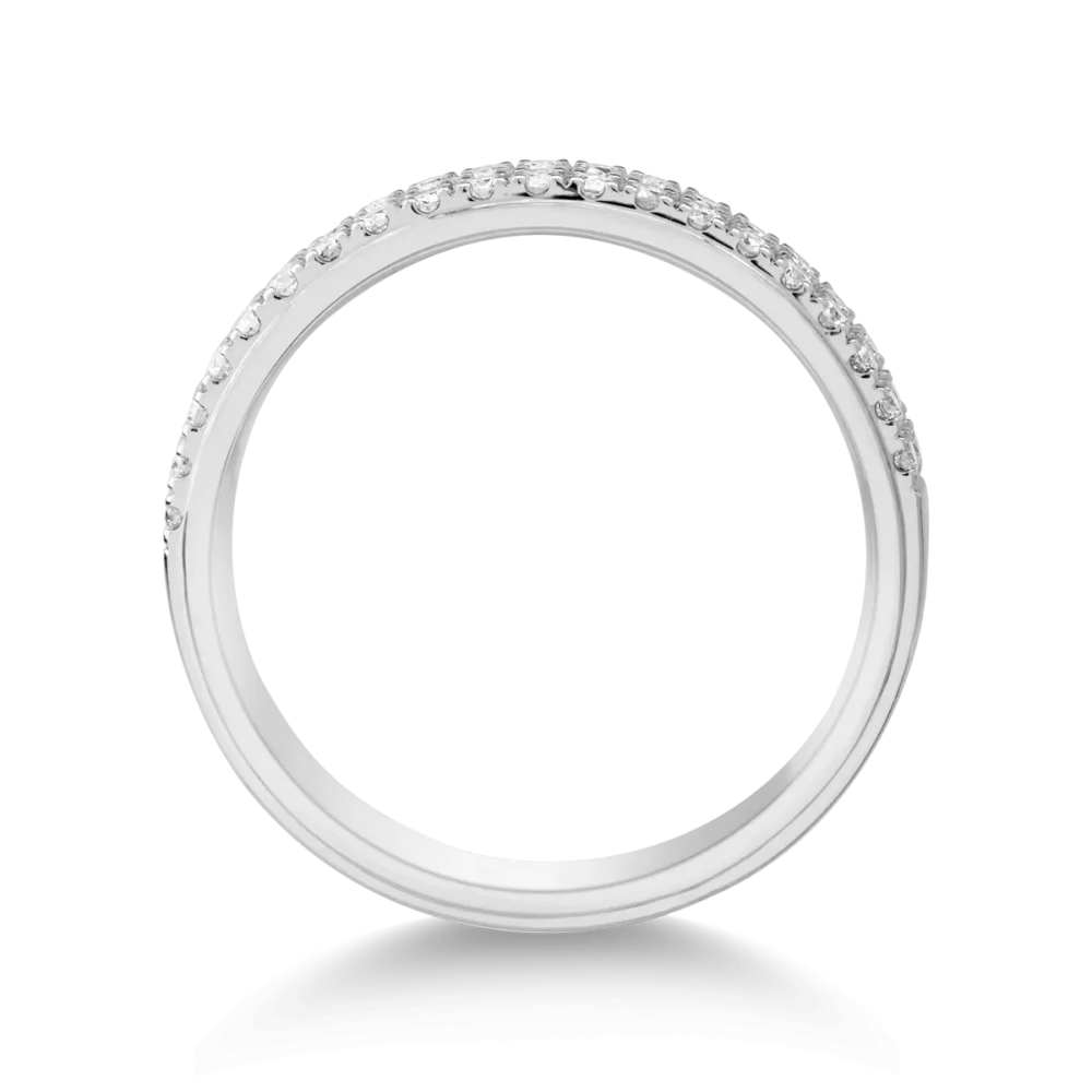 Inel din aur alb cu diamant de 0.35ct - imagine 2