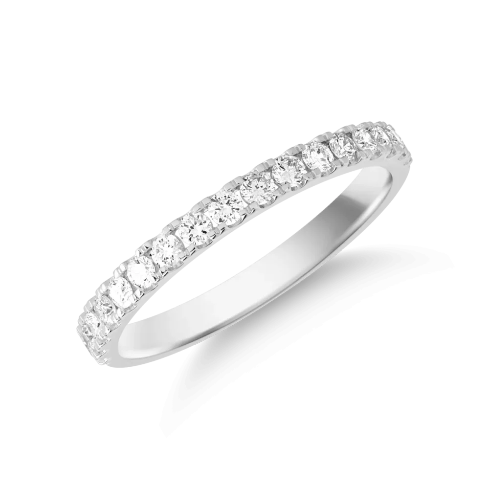 Inel din aur alb cu diamant de 0.33ct