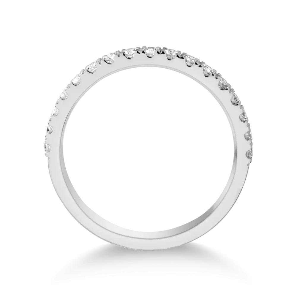 Inel din aur alb cu diamant de 0.33ct - imagine 2