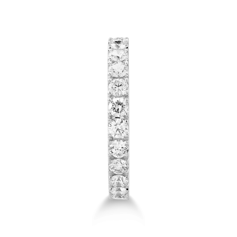 Inel infinity din aur alb cu diamante de 1.1ct - imagine 3