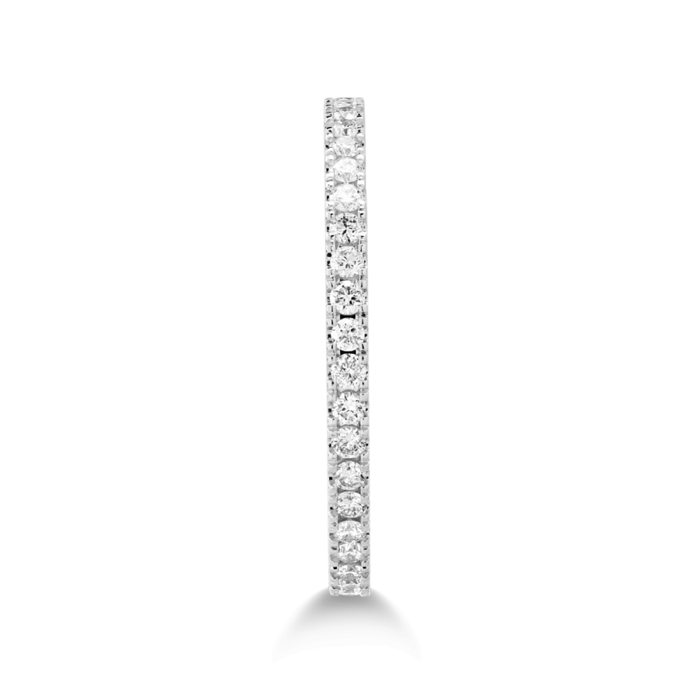 Inel infinity din aur alb cu diamant de 0.5ct - imagine 3