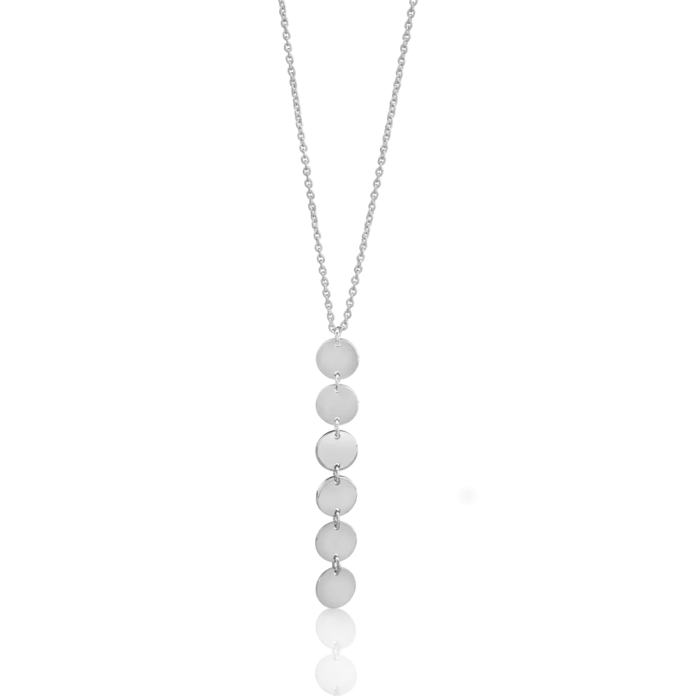 Lant cu pandantiv din aur alb