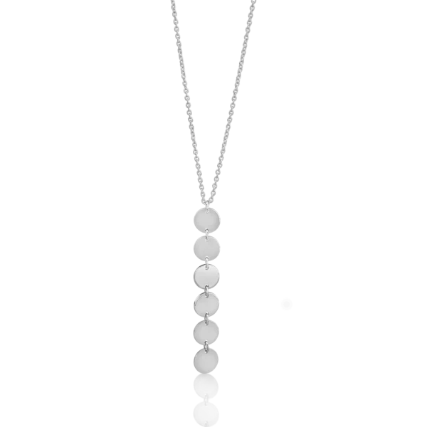 Lant cu pandantiv din aur alb