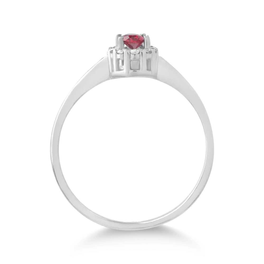 Inel din aur alb - imagine 2