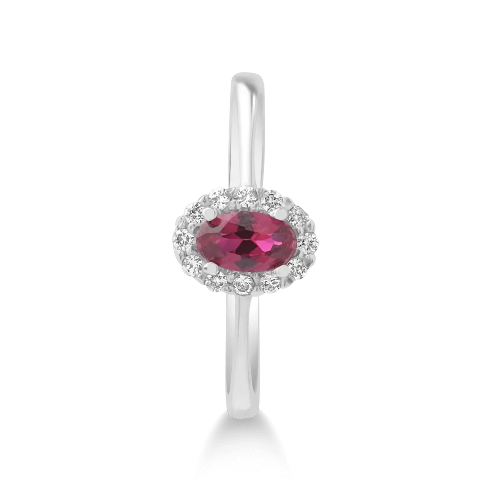 Inel din aur alb - imagine 3