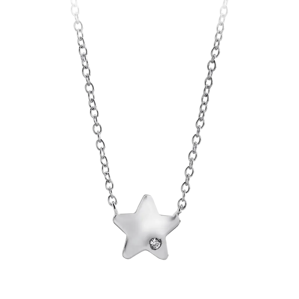 Lant cu pandantiv din aur alb