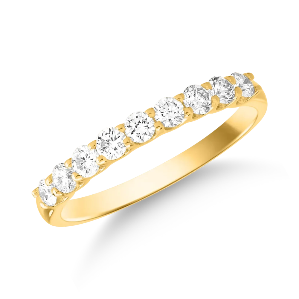 Inel din aur galben cu diamante de 0.5ct