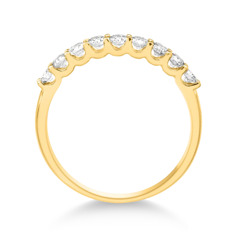 Inel din aur galben cu diamante de 0.5ct - imagine 2