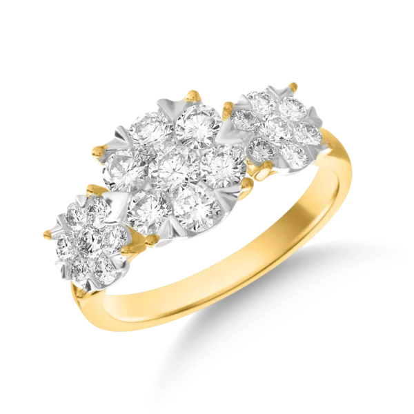 Inel din aur galben cu diamante de 1ct