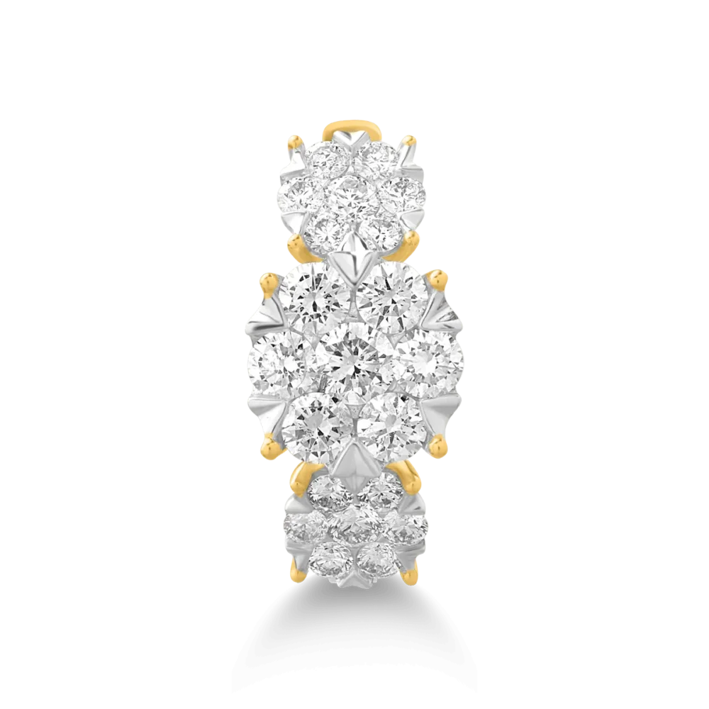 Inel din aur galben cu diamante de 1ct - imagine 3