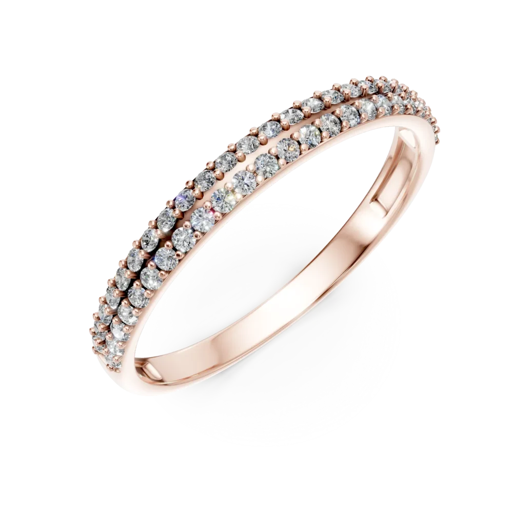 Inel eternity din aur roz