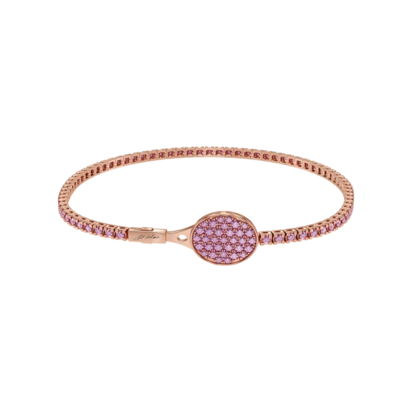 Bratara tennis Glory cu safire roz de 1.422ct
