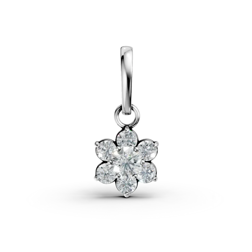 Pandantiv din aur alb