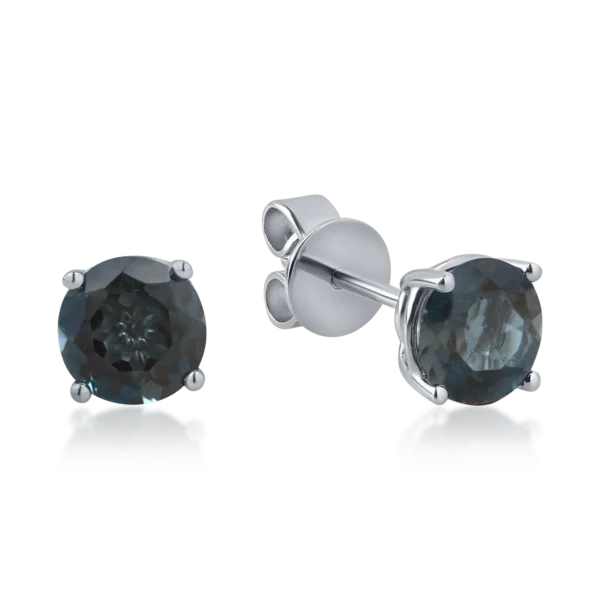 Cercei din aur alb cu topaze london blue de 1.8ct