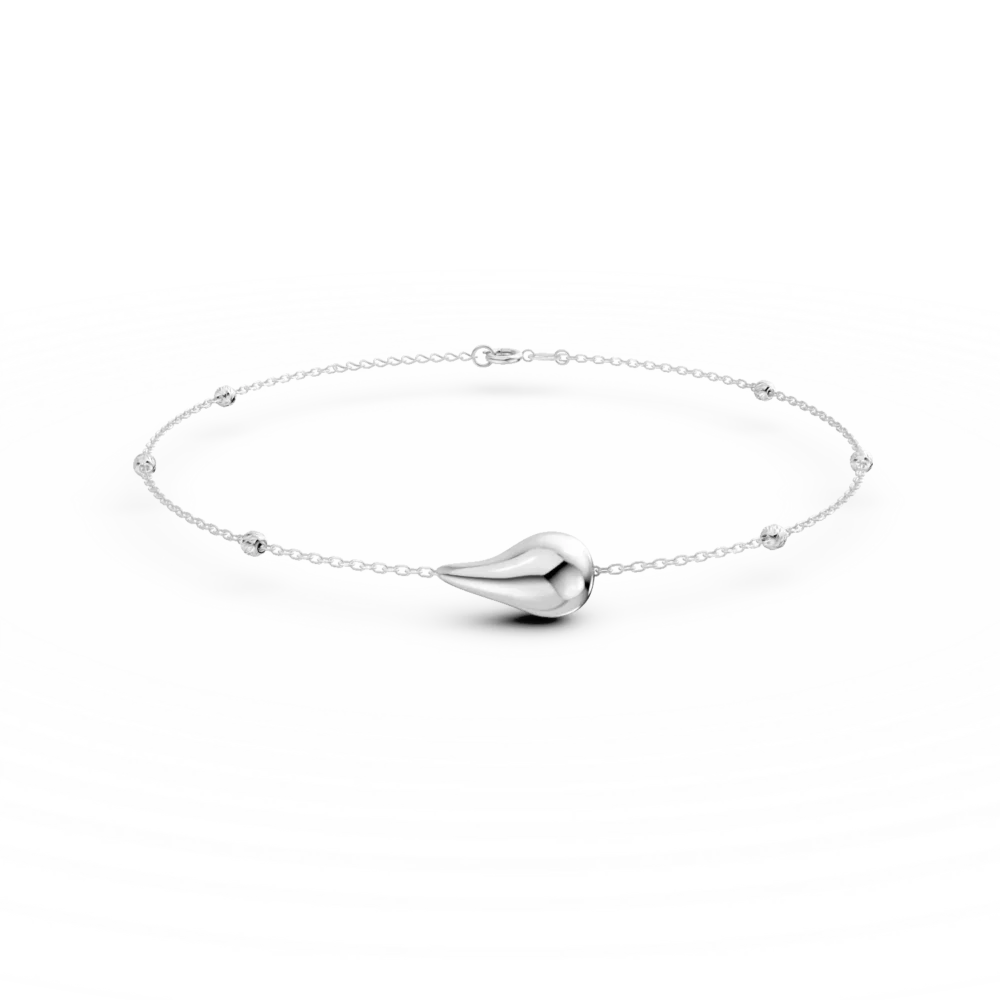 Bratara cu pandantive din aur alb