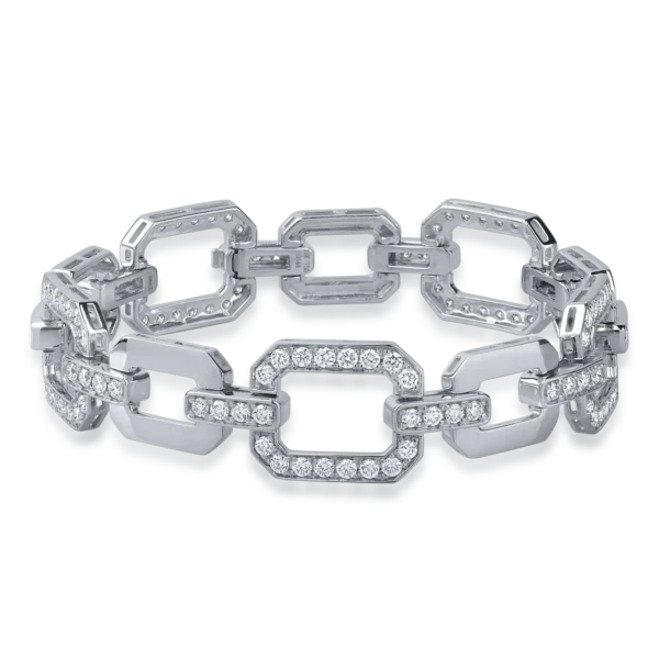 Bratara din aur alb cu diamante de 3.6ct