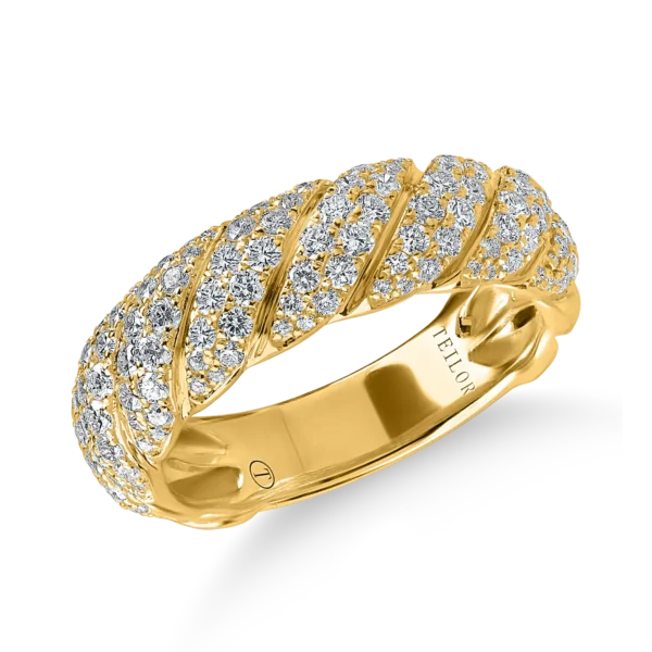 Inel din aur galben cu diamante de 1ct