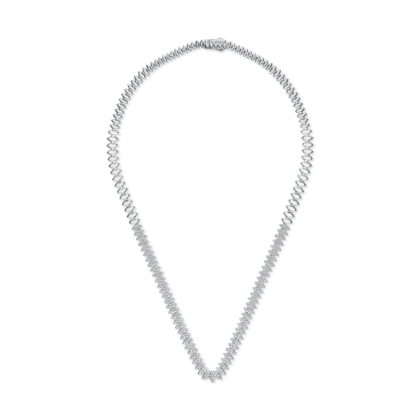 Lant din aur alb cu diamante de 3.3ct