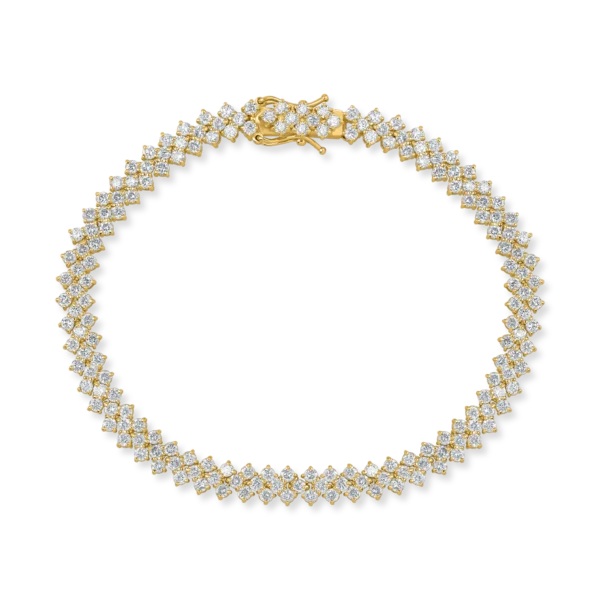 Bratara din aur galben cu diamante de 3.9ct