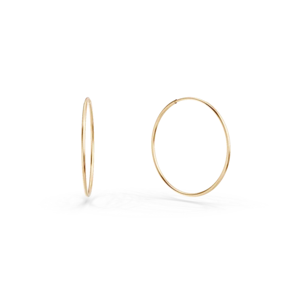 Cercei veriga din aur galben