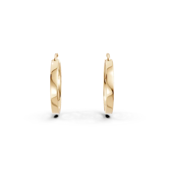 Cercei creole din aur galben