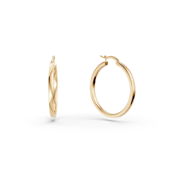 Cercei tip veriga din aur galben