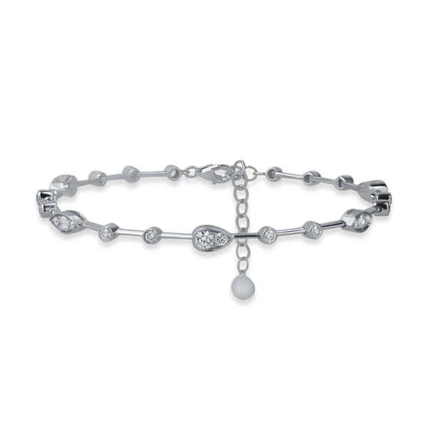 Bratara din aur alb cu diamante de 1.1ct