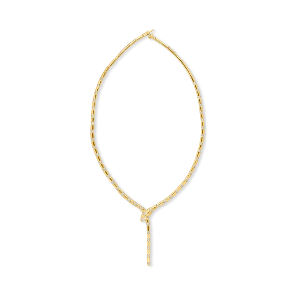 Colier sarpe din aur galben cu diamante de 1.7ct