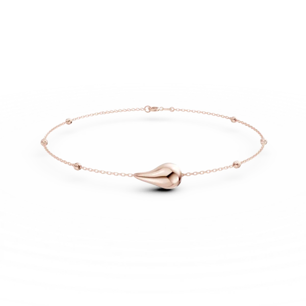 Bratara cu pandantive din aur roz