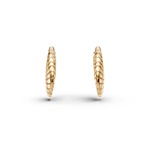 Cercei geometrici din aur galben