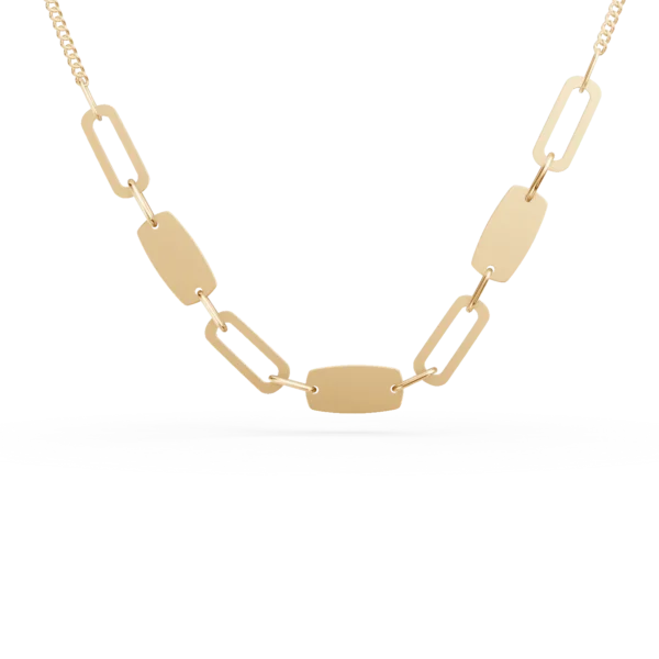 Lant cu zale din aur galben