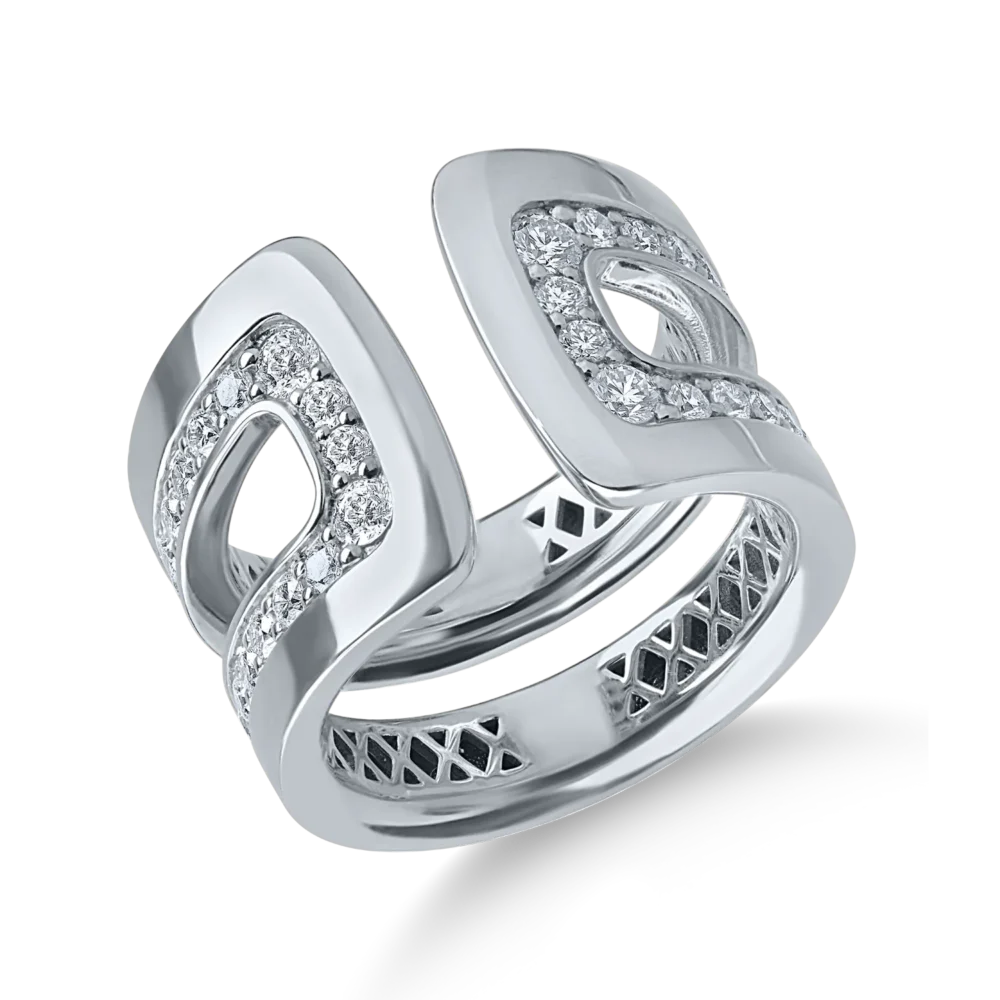 Inel din aur alb cu diamante de 1.1ct