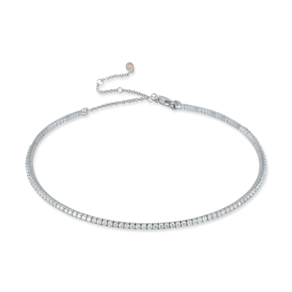 Colier din aur alb cu diamante de 2.9ct