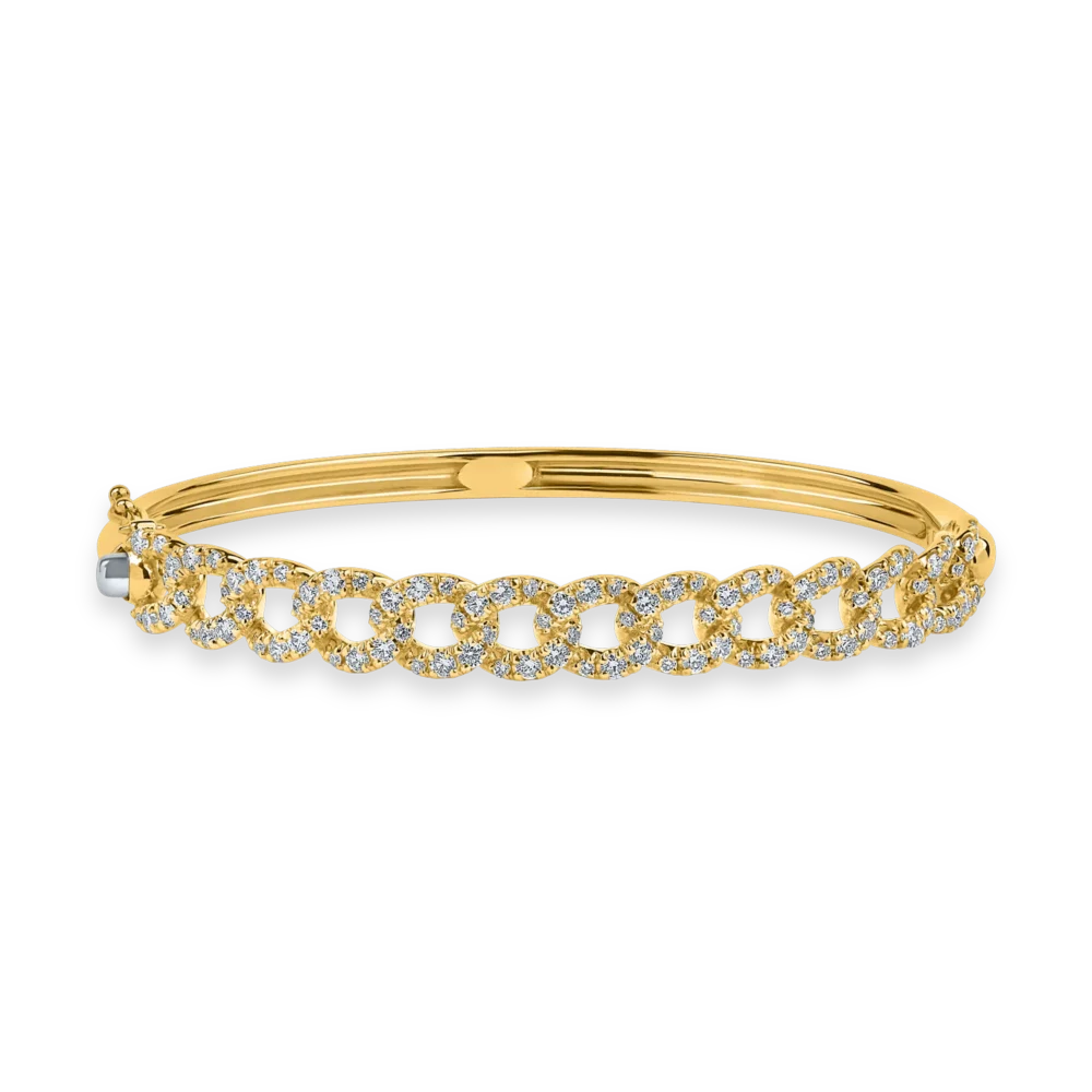 Bratara din aur roz cu diamante de 1.38ct