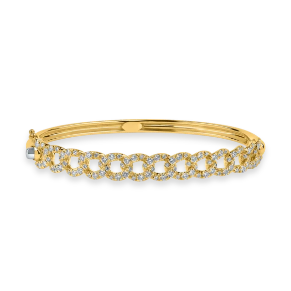 Bratara din aur roz cu diamante de 1.38ct