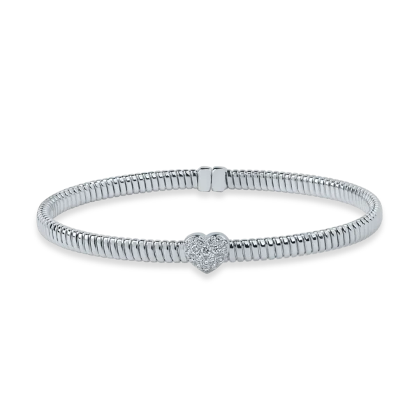 Bratara din aur alb cu diamante de 0.2ct