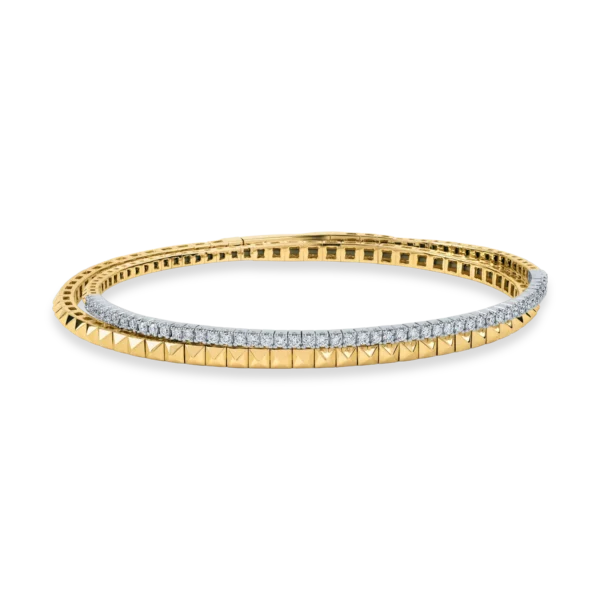 Bratara din aur galben cu diamante de 0.64ct