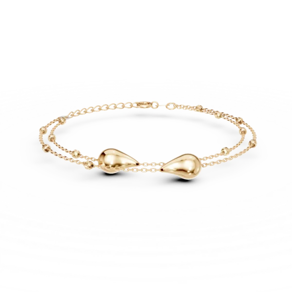 Bratara din aur galben cu pandantive