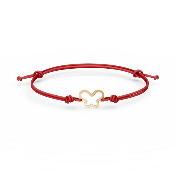 Bratara cu snur din aur galben