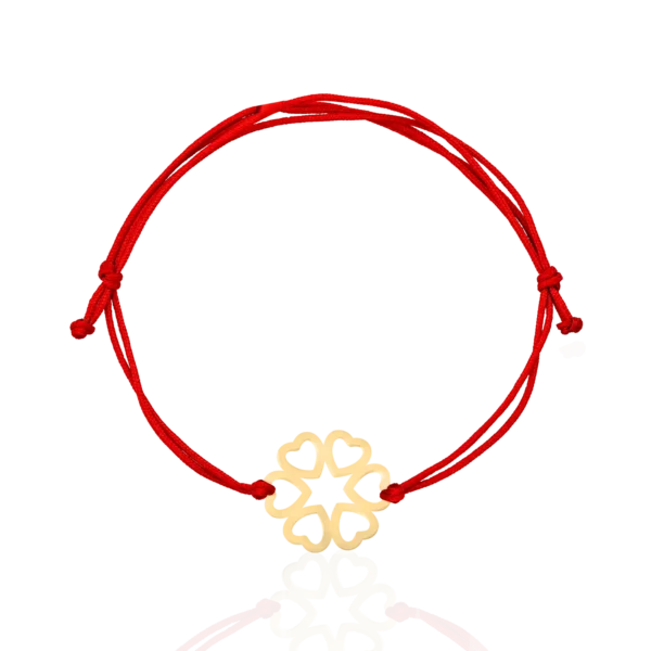 Bratara cu snur din aur galben