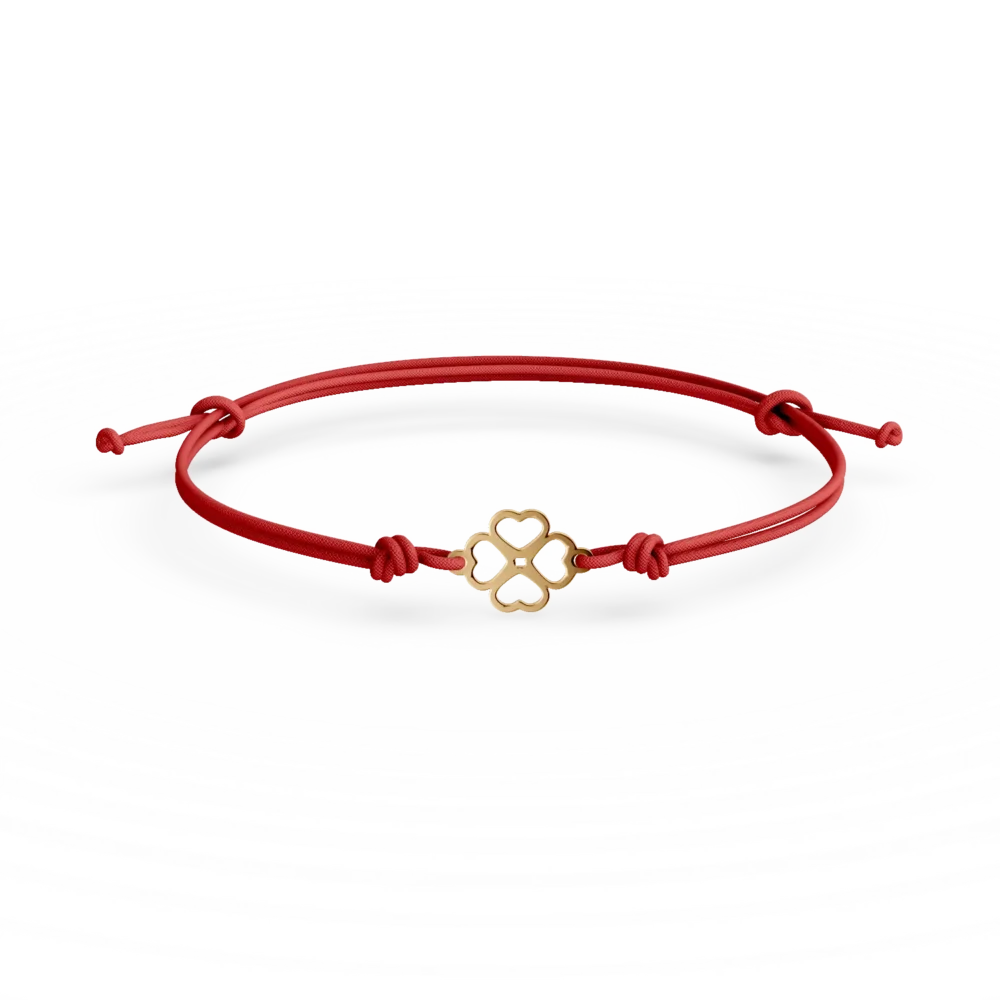 Bratara cu snur din aur galben