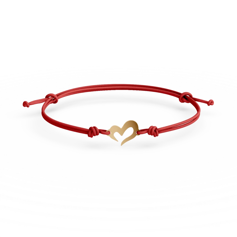 Bratara cu snur din aur galben